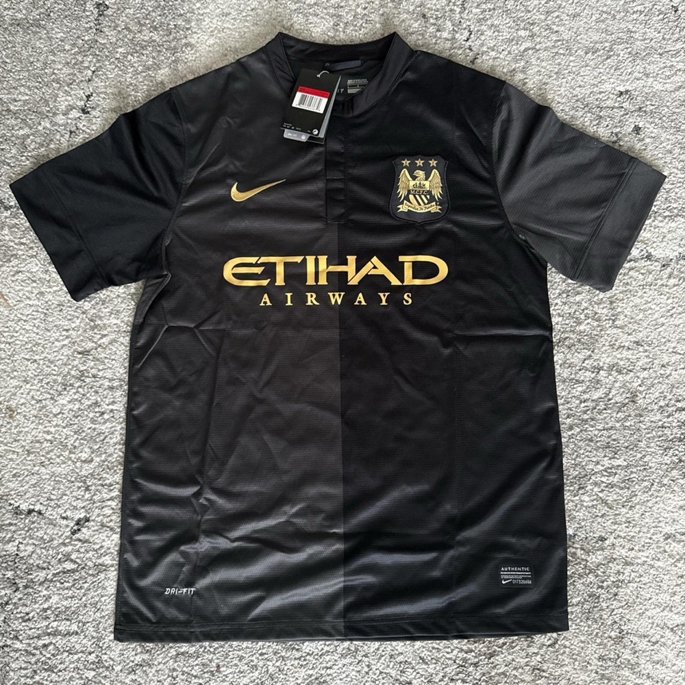 Nike Men's Black Manchester City 13/14 Away Kit